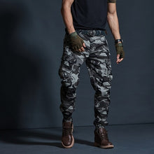 Load image into Gallery viewer, High Quality Khaki Casual Pants Men Military Tactical Joggers Camouflage Cargo Pants Multi-Pocket Fashions Black Army Trousers