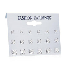 Load image into Gallery viewer, FNIO Women's Earrings Set Pearl Earrings For Women Bohemian Fashion Jewelry 2020 Geometric Crystal Heart Stud Earrings