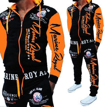 Load image into Gallery viewer, ZOGAA 2019 Brand Men Tracksuit 2 Piece Tops and Pants Mens Sweat Suits Set Letter Print Plus Size Jogger Sets for Men Clothing