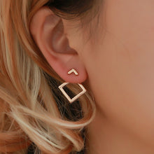 Load image into Gallery viewer, Hot Trendy Cute Nickel Free Earrings Fashion Jewelry Earrings Square Stud Earrings For Women Brincos Statement Earrings