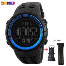 Load image into Gallery viewer, SKMEI Fashion Outdoor Sport Watch Men Multifunction Watches Alarm Clock Chrono 5Bar Waterproof Digital Watch reloj hombre 1251