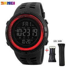 Load image into Gallery viewer, SKMEI Fashion Outdoor Sport Watch Men Multifunction Watches Alarm Clock Chrono 5Bar Waterproof Digital Watch reloj hombre 1251