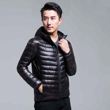 Load image into Gallery viewer, Men's All-Season Ultra Lightweight Packable Down Jacket Water and Wind-Resistant Breathable Coat Big Size Men Hoodies Jackets