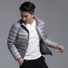 Load image into Gallery viewer, Men's All-Season Ultra Lightweight Packable Down Jacket Water and Wind-Resistant Breathable Coat Big Size Men Hoodies Jackets