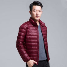 Load image into Gallery viewer, Men's All-Season Ultra Lightweight Packable Down Jacket Water and Wind-Resistant Breathable Coat Big Size Men Hoodies Jackets