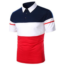 Load image into Gallery viewer, Men Polo Men Shirt Short Sleeve Polo Shirt Contrast Color Polo New Clothing Summer Streetwear Casual Fashion Men Tops