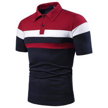 Load image into Gallery viewer, Men Polo Men Shirt Short Sleeve Polo Shirt Contrast Color Polo New Clothing Summer Streetwear Casual Fashion Men Tops