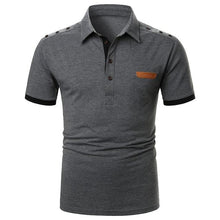 Load image into Gallery viewer, Men Polo Men Shirt Short Sleeve Polo Shirt Contrast Color Polo New Clothing Summer Streetwear Casual Fashion Men Tops