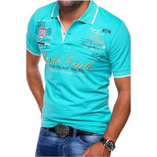 Load image into Gallery viewer, ZOGAA Men Polo Shirt Short Sleeve Cotton Casual Printing Solid Anti-shrink Shirts Top Quality Mens Clothing Summer Polos Tees
