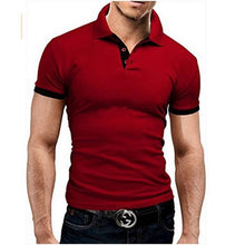 Load image into Gallery viewer, Summer short Sleeve Polo Shirt men fashion polo shirts casual Slim Solid color business men's polo shirts men's clothing