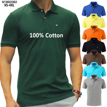 Load image into Gallery viewer, Top Quality 2020 New Solid Color Mens Polos Shirts 100% Cotton Short Sleeve Casual Polos Hommes Fashion Summer Lapel Male tops