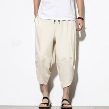 Load image into Gallery viewer, Dropshipping Summer Cotton Harem Pants Men Casual Hip Hop Trousers Cross Bloomers Calf-Length Pants Joggers Streetwear
