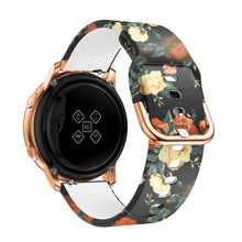Load image into Gallery viewer, silicone Original 20mm band Strap For Samsung Galaxy Watch Active 2 40/44mm / 3 41mm smartwatch wristband For Huawei GT 2 42mm