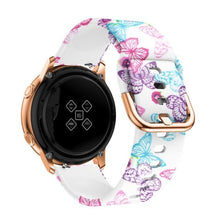 Load image into Gallery viewer, silicone Original 20mm band Strap For Samsung Galaxy Watch Active 2 40/44mm / 3 41mm smartwatch wristband For Huawei GT 2 42mm