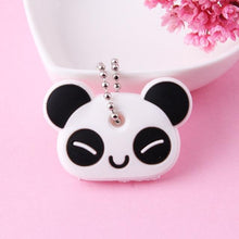 Load image into Gallery viewer, Cute Cartoon Keychain Silicone Cat Dog Protective Key Case Cover for Key Control Dust Cap Holder Gift Women Key Chain