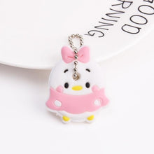 Load image into Gallery viewer, Cute Cartoon Keychain Silicone Cat Dog Protective Key Case Cover for Key Control Dust Cap Holder Gift Women Key Chain