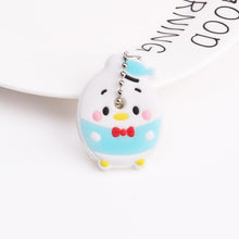 Load image into Gallery viewer, Cute Cartoon Keychain Silicone Cat Dog Protective Key Case Cover for Key Control Dust Cap Holder Gift Women Key Chain