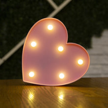 Load image into Gallery viewer, Decorative Letters Alphabet Letter LED Lights Luminous Number Lamp Decoration Battery Night Light Party Baby Bedroom Decoration