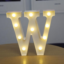 Load image into Gallery viewer, Decorative Letters Alphabet Letter LED Lights Luminous Number Lamp Decoration Battery Night Light Party Baby Bedroom Decoration