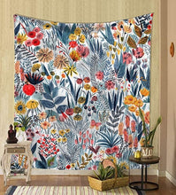 Load image into Gallery viewer, Nordic psychedelic hanging fabric background wall covering home decoration wall blanket tapestry bedroom wall hanging 95*73cm