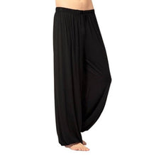 Load image into Gallery viewer, Yoga Pants Men\'s Casual Solid Color Baggy Trousers Belly Dance Yoga Harem Pants Slacks sweatpants Trendy Loose Dance Clothing