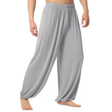 Load image into Gallery viewer, Yoga Pants Men\'s Casual Solid Color Baggy Trousers Belly Dance Yoga Harem Pants Slacks sweatpants Trendy Loose Dance Clothing