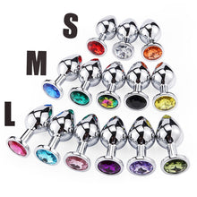 Load image into Gallery viewer, Anal Plug Sex Toys Mini Round Shaped Metal Stainless Smooth Steel Butt Small Tail Female/Male Dildo Intimate Goods