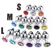 Load image into Gallery viewer, Anal Plug Sex Toys Mini Round Shaped Metal Stainless Smooth Steel Butt Small Tail Female/Male Dildo Intimate Goods