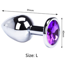 Load image into Gallery viewer, Anal Plug Sex Toys Mini Round Shaped Metal Stainless Smooth Steel Butt Small Tail Female/Male Dildo Intimate Goods
