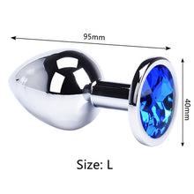 Load image into Gallery viewer, Anal Plug Sex Toys Mini Round Shaped Metal Stainless Smooth Steel Butt Small Tail Female/Male Dildo Intimate Goods