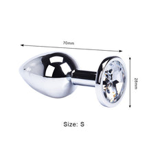 Load image into Gallery viewer, Anal Plug Sex Toys Mini Round Shaped Metal Stainless Smooth Steel Butt Small Tail Female/Male Dildo Intimate Goods