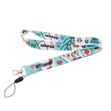 Load image into Gallery viewer, DZ1228 New Grey's Anatomy TV Show Doctor Nurse Neck Strap Lanyards Keychain Holder ID Card Pass Hang Rope Lariat Lanyard Gifts