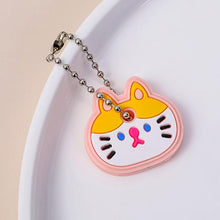 Load image into Gallery viewer, Cute Cartoon Keychain Silicone Cat Dog Protective Key Case Cover for Key Control Dust Cap Holder Gift Women Key Chain