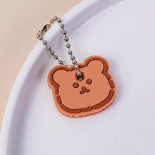 Load image into Gallery viewer, Cute Cartoon Keychain Silicone Cat Dog Protective Key Case Cover for Key Control Dust Cap Holder Gift Women Key Chain