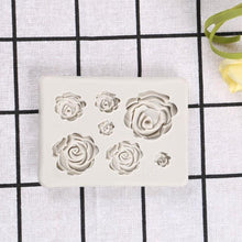 Load image into Gallery viewer, Rose Mold DIY Flower Baking Silicone Cake Decorating Tool Pastry Fondant Sugarcraft Mould Chocolate Biscuits Cookies Kitchen