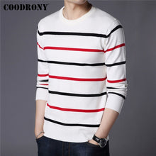 Load image into Gallery viewer, COODRONY Brand Sweater Men Fashion Casual Striped O-Neck Pull Homme Spring Autumn Cotton Knitwear Pullover Clothing Jersey C1003