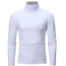 Load image into Gallery viewer, turtleneck for men Solid colour slim elastic thin pullover men Spring Autumn turtleneck men knitting brand sweater men