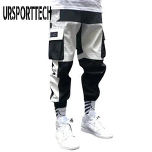 Load image into Gallery viewer, Hip Hop Joggers Men Letter Ribbons Cargo Pants Pockets Track Tactical Casual Techwear Male Trousers Sweatpants Sport Streetwear