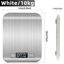 Load image into Gallery viewer, Digital Kitchen Scale, LCD Display 1g/0.1oz Precise Stainless Steel Food Scale for Cooking Baking weighing Scales Electronic