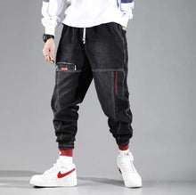 Load image into Gallery viewer, Streetwear Men's Multi Pockets Cargo Harem Pants Hip Hop Casual Male Track Pants Joggers Trousers Fashion Harajuku Men Pants