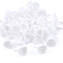 Load image into Gallery viewer, Wholesale 50/100Pcs Disposable Eyelash Extension Glue Rings,Eyelash Extension Glue Holder Holder glue container Tattoo Pigment