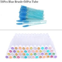 Load image into Gallery viewer, Reusable Eyebrow Brush Tube Disposable Eyelash Brush Eyebrow Brush Replaceable Dust-proof Sparkling Broken Diamond Makeup Brush