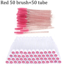 Load image into Gallery viewer, Reusable Eyebrow Brush Tube Disposable Eyelash Brush Eyebrow Brush Replaceable Dust-proof Sparkling Broken Diamond Makeup Brush