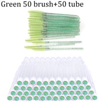 Load image into Gallery viewer, Reusable Eyebrow Brush Tube Disposable Eyelash Brush Eyebrow Brush Replaceable Dust-proof Sparkling Broken Diamond Makeup Brush