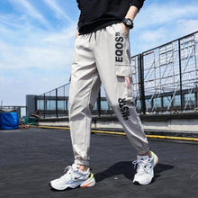Load image into Gallery viewer, Men's Side Pockets Cargo Harem Pants 2021 Ribbons Black Hip Hop Casual Male Joggers Trousers Fashion Casual Streetwear Pants