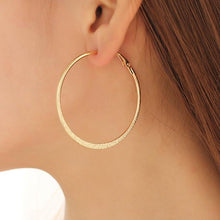 Load image into Gallery viewer, 6Pairs Punk Hoop Earrings Set Big Circle Earrings Jewelry for Women Girls Steampunk Ear Clip Punk Style Earring Ear Ring