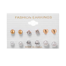 Load image into Gallery viewer, 6Pairs Punk Hoop Earrings Set Big Circle Earrings Jewelry for Women Girls Steampunk Ear Clip Punk Style Earring Ear Ring