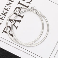 Load image into Gallery viewer, 6Pairs Punk Hoop Earrings Set Big Circle Earrings Jewelry for Women Girls Steampunk Ear Clip Punk Style Earring Ear Ring