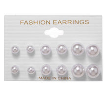 Load image into Gallery viewer, 6Pairs Punk Hoop Earrings Set Big Circle Earrings Jewelry for Women Girls Steampunk Ear Clip Punk Style Earring Ear Ring