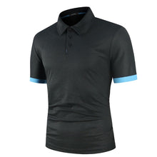 Load image into Gallery viewer, KB Men Polo Men Shirt Short Sleeve Polo Shirt Contrast Color Polo New Clothing Summer Streetwear Casual Fashion Men tops